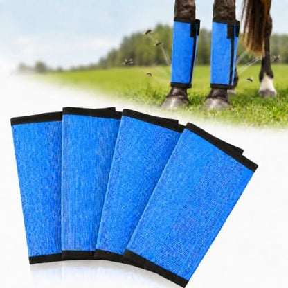 Fly Boots for Horses Set of 4 - Breathable Mesh Equine Leg Protection,Anti-Sag Stay-On Horse Fly Boots,Reduces Stomping & Fatigue,UV-Block, Adjustable Fit for Medium to Large Horses