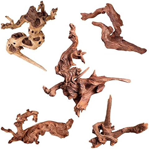 majoywoo Natural Small Driftwood for Aquarium Decor Fish Tank Decorations