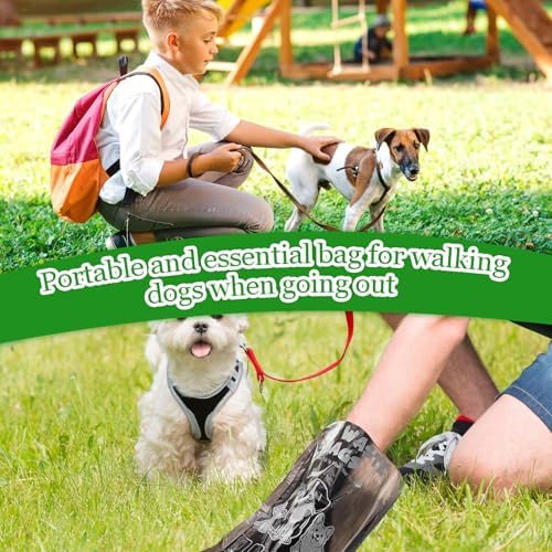 Ireer 20 Count 2000 Pcs Dog Bags Bulk, Cute Pet Waste Bags Bulk Poop Leakproof Easy Single Pull for Dog Waste Station Fit Hang Hole Dispenser Pet Home Outdoor