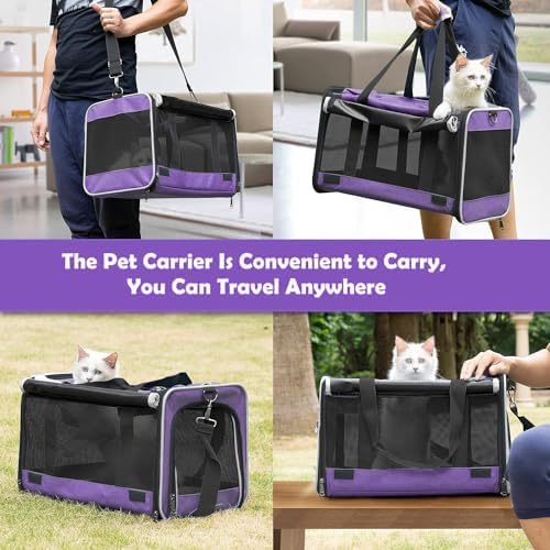 GAPZER Carrying Bag Yorkie Dog Travel Kennel Ventilated Soft Pet Carrier