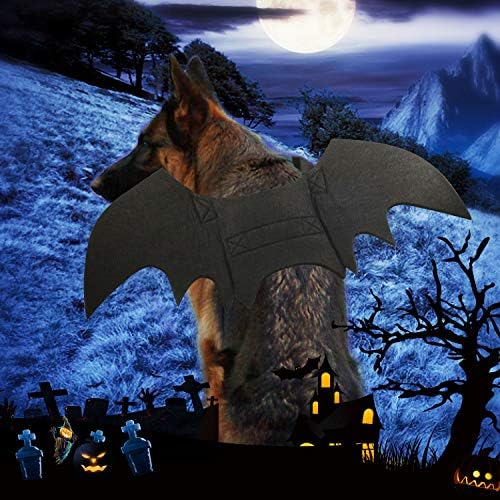 Rypet Dog Bat Costume for Large Dogs, Halloween Pet Costume Bat Wings, XL