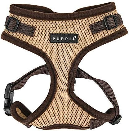 Puppia Authentic RiteFit Harness with Adjustable Neck, X-Large, Beige