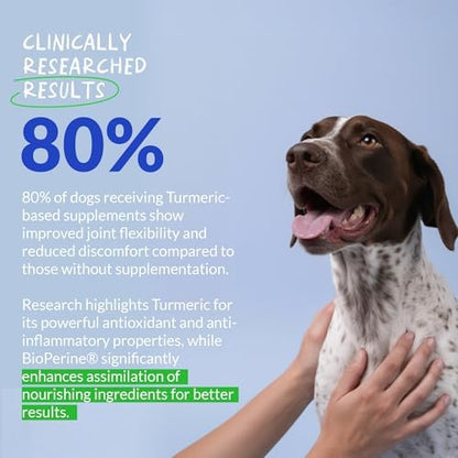 Turmeric for Dogs 120 Tablets - Anti-Inflammatory, Joint & Collagen