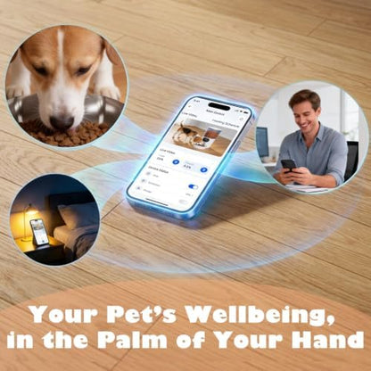 Automatic Cat Feeder with Camera, 6L Smart Pet Food Dispenser