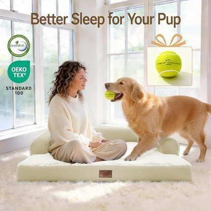 Comfort Expression Orthopedic Waterproof Jumbo Dog Bed for Giant Dogs