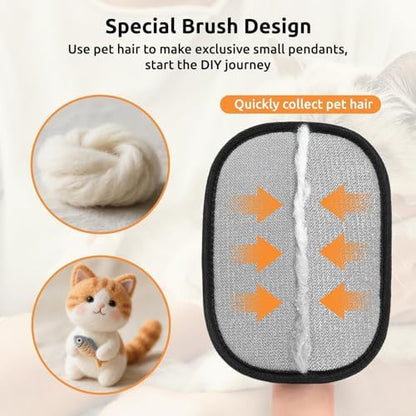 SAWMONG Pet Hair Removal Glove, 2Pcs Cat & Dog Reusable Pet Hair Remover Gloves New Upgrade, Grooming Pet Hair Remover Tool, Alternative to Lint Rollers