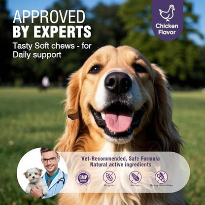Dog Allergy Chews 200ct - Aller Immune Relief for Itchy Skin,Chicken Flavor