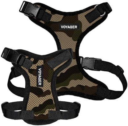 Voyager Step-in Lock Dog Harness - Army/Black Trim, Small