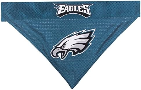 Pets First NFL Philadelphia Eagles Reversible Bandana Size XX-Large for Dogs & Cats. 2 Sided Sports Bandana, Premium Embroidery Team Logo, Many NFL Teams Available