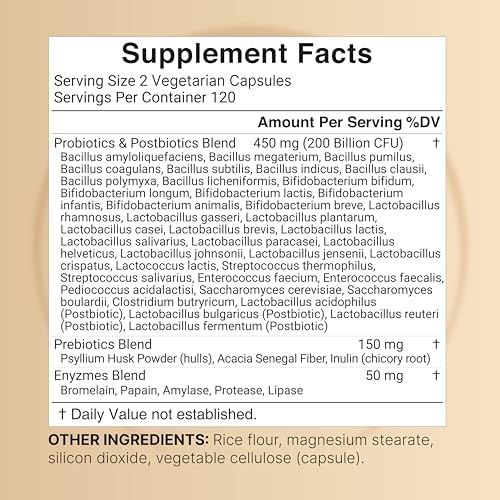 NatureBell Probiotics 200 Billion CFU Per Serving, 40 Strains, 240 Capsules