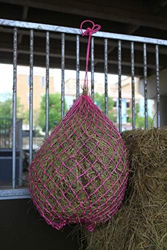 T TEKE 2 pcs Classic Slow hay Feeder hay nets, 40" Length with 2" Holes, Horse Supplies hay Bags for Horses, Goat Feed