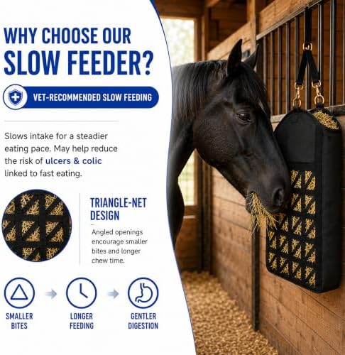 Hay Bags for Horses Goat, Slow Feed Hay Feed Bag