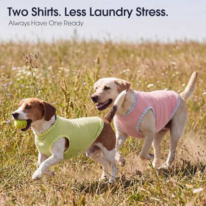 IECOii 2 Pack Dog Surgery Recovery Shirt Sleeveless Lightweight Dog Tshirt