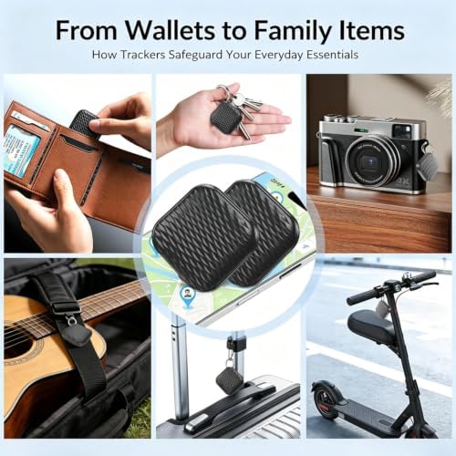Mini GPS Tracker for Vehicles No Subscription, iOS Only, 4 Pack