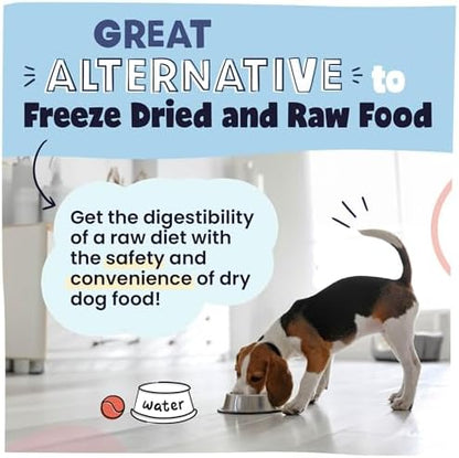 Pawstruck Air Dried Dog Food with Real Beef, Grain-Free, Made in USA, Non-GMO & Vet Recommended, High Protein Limited Ingredient Full-Feed for All Breeds & Ages, 2lb Bag