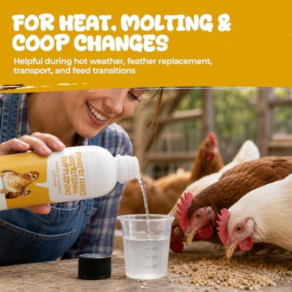Liquid Poultry Nutritional Supplement for Chickens, Vitamins & Amino Acids