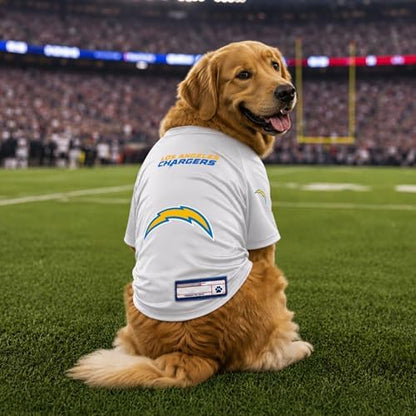 Littlearth NFL Los Angeles Chargers Stretch Pet Jersey,Large