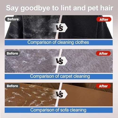 Pet Hair Removal Glove, Electrostatic Grooming Mitt for Dogs & Cats