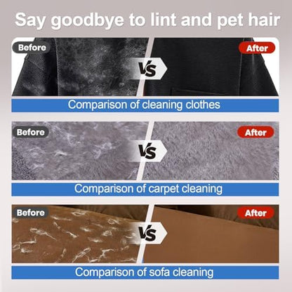 Pet Hair Removal Glove, Electrostatic Grooming Mitt for Dogs & Cats