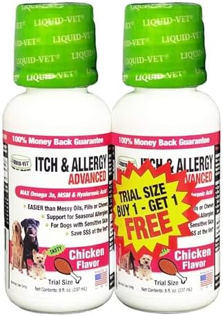 LIQUID-VET K9 Itch & Allergy Advanced - Omega-3s, MSM & Vitamin E