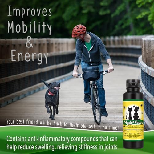 Hemp Oil for Dogs & Cats – Daily Hemp Supplement for Joint Health & Mobility, Supports Relaxation, Skin & Coat Health, Made with Hemp Seed Oil, 12 oz (355 mL)