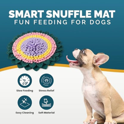PET ARENA Interactive Dog Snuffle Feeding Mat Adjustable Nose Work Toy