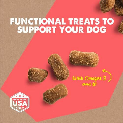 Cloud Star Dynamo Dog Skin & Coat Soft Chews Grain Free Dog Treats, Salmon, 14 oz. Pouch