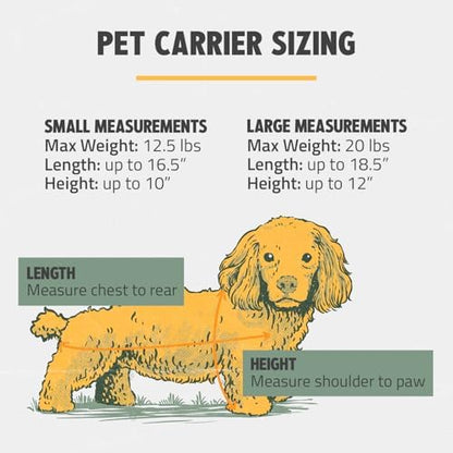ROVERLUND Airline-Compliant Pet Carrier | Includes Leash | for Pets up to 20lbs