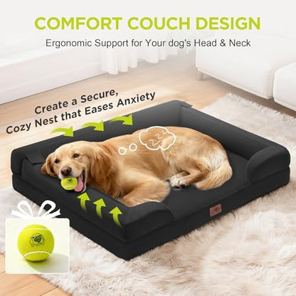 Waterproof Orthopedic Dog Bed for Medium Large Sized Dogs