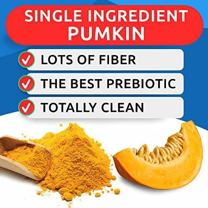 BARK&SPARK Pumpkin Powder for Dogs - 16.2oz Powdered Fiber Supplement and Stool Softener - Upset Stomach, Food Sensitivity - Improve Digestion - 16.2oz Powder