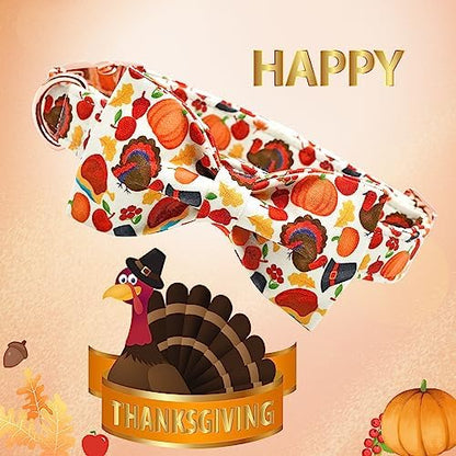 Lionheart Glory Turkey Dog Bow Collar - Bowtie Pet Gift for Girl or Boy Small Dog