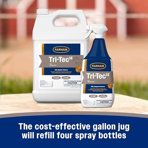 Farnam Tri-Tec 14 Fly Spray for Horses, Protects for Up to 14 Days, 128 oz