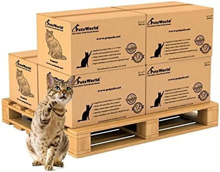 PetsWorld Universal Fit Cat Pad Refills for Litter Box, Fresh Scent, Odor Control, 1200 Count