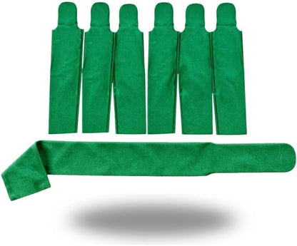 Ranch Hand -Horse Mane and Tail Bag Set, 7 Piece Lycra Hair Protection Bundle for Horses, Includes 6 Mane Bags and 1 Tail Bag — Durable, Stretch Lycra Protection (Green)