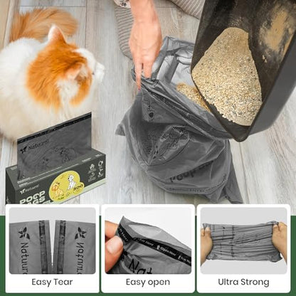 Compostable Dog Poop Bags-300 Bags 1Rolls, (Lavender Scented)