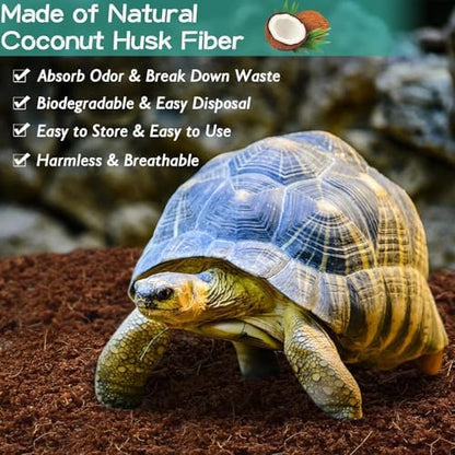 Halatool 2 Pack Compressed Coconut Fiber Substrate for Reptiles