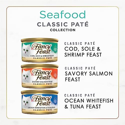 Purina Fancy Feast Seafood Wet Cat Food Variety Pack - (2) 12 ct 3 oz. Cans