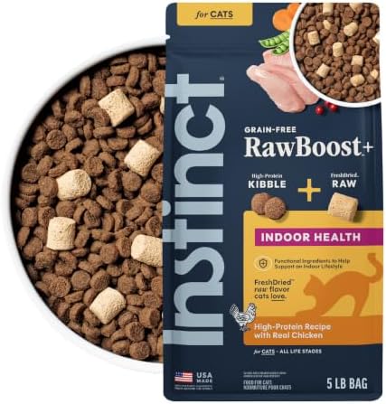 Instinct RawBoost Indoor Health, Dry Cat Food + Freeze Dried, 5 lb. Bag