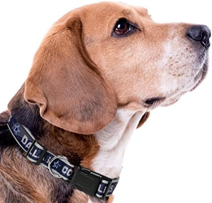 Pets First NFL Dallas Cowboys Licensed PET COLLAR, Small - Heavy-Duty, Strong, and Durable Dog Collar. Available in 31 Football Teams and 4 Sizes
