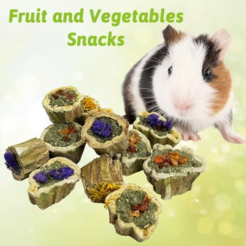 BNOSDM Guinea Pig Treats, Natural Papaya Hamster Toys and Chews(10.58oz)