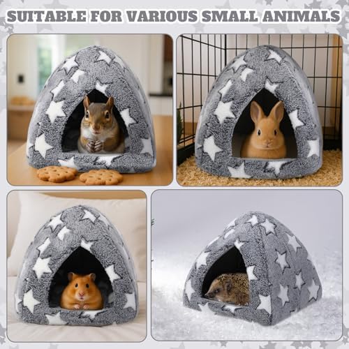 10" x 10" Guinea Pig Hideout Bed Self Warming Pet Mat with Star