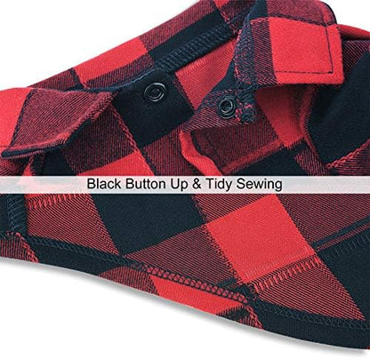 Dog Plaid Shirt for Smal & Medium Dogs Snap T-Shirt Clothes Red#1-2XL
