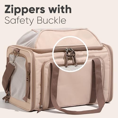 FUKUMARU Expandable Cat Carrier Large, Soft Pet Carrier Airline Approved