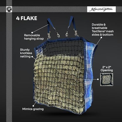 Deluxe Slow Feed Hay Bag, 4 Flake, Imperial Jade