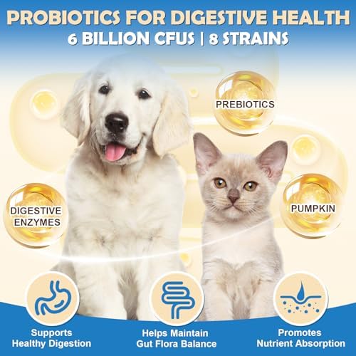 ZEBORA Probiotics for Dogs Powder, Chicken Flavor, 90 Scoops