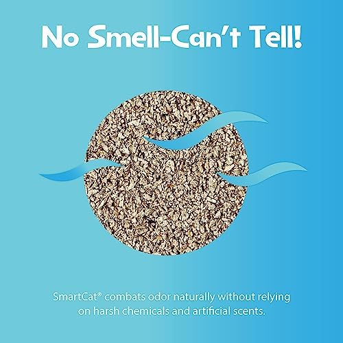 SmartCat All Natural Clumping Cat Litter - Chemical and Dust Free - Alternative to Clay and Pellet Litter - Unscented and Lightweight - 5 Pounds
