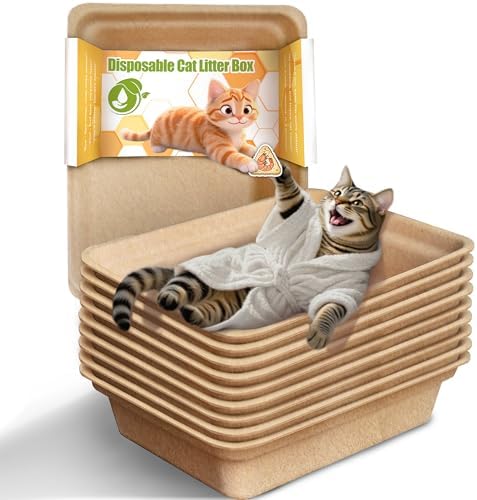 Disposable Litter Boxes for Cats Leak-Proof: 3/6/9/20/32-Pack Odor Control