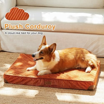 FUKUMARU Large Dog Bed, Thickened Waterproof Dog Mat with Washable Cover