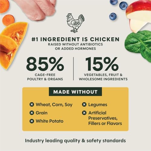 Instinct Freeze Dried Meals, Natural Dog Food, Cage-Free Chicken, 3 oz Bag