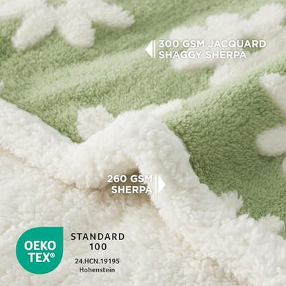 LE SURE Waterproof Dog Blankets for Large Dogs Cute Cozy 3D Jacquard,40x50